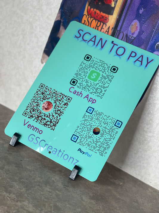 Scan to pay sign